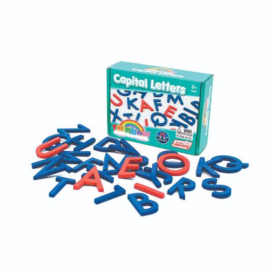 Junior Learning® Rainbow Capital Letters Magnetic Activities Set